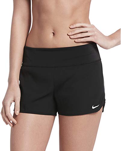 NIKE Swim Boardshort Pantalón Corto, Mujer, Black, XL