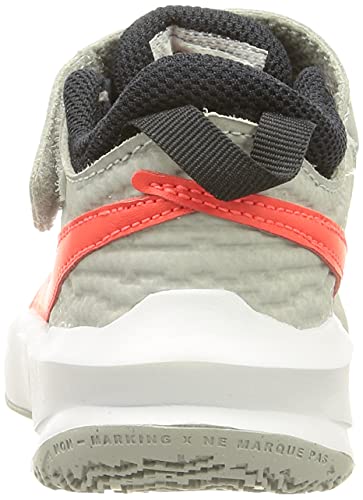 Nike Team Hustle D 10, Zapatos de Tenis Unisex niños, Lt Smoke Grey Bright Crimson, 28 EU