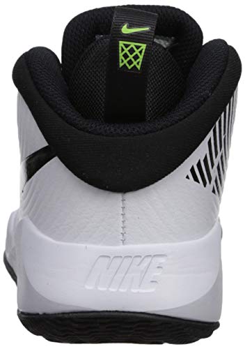 NIKE Team Hustle D 9 (GS), Zapatillas de Correr, White/Black-Volt, 40 EU