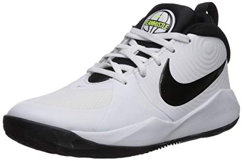 NIKE Team Hustle D 9 (GS), Zapatillas de Correr, White/Black-Volt, 40 EU