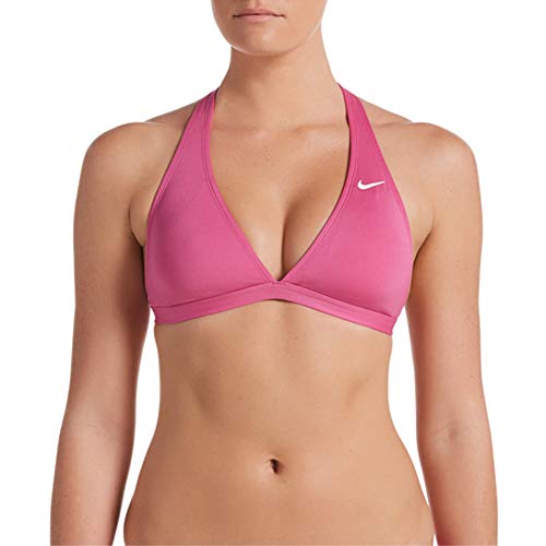 NIKE Tie Back Top Parte Superior Bikini, Mujer, Cosmic Fuchsia, XS