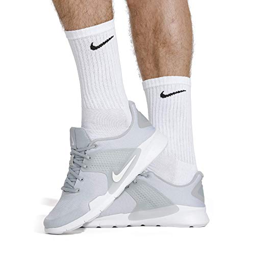 NIKE U NK Everyday Cush Crew 6Pr Calcetines, Hombre, Blanco (White/Black), L