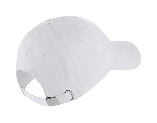 Nike U Nk H86 Cap Metal Swoosh Hat, Unisex Adulto, White/(Metallic Silver), MISC