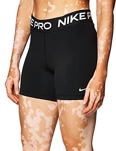 NIKE W NP 365 Short 5IN Shorts, Black/(White), L Womens