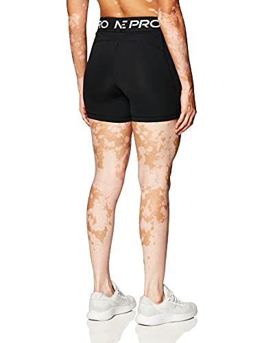 NIKE W NP 365 Short 5IN Shorts, Black/(White), L Womens