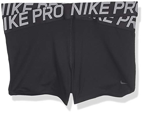 NIKE W NP Intertwist 2 3inch Short Pantalones Cortos de Deporte, Mujer, Black/(Thunder Grey), XL