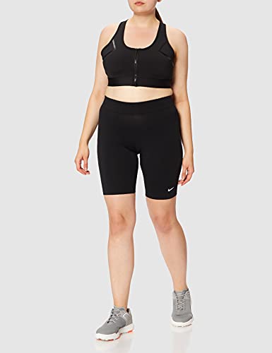 NIKE W NSW ESSNTL Bike Short LBR MR Leggings, Womens, Black/(White), XL