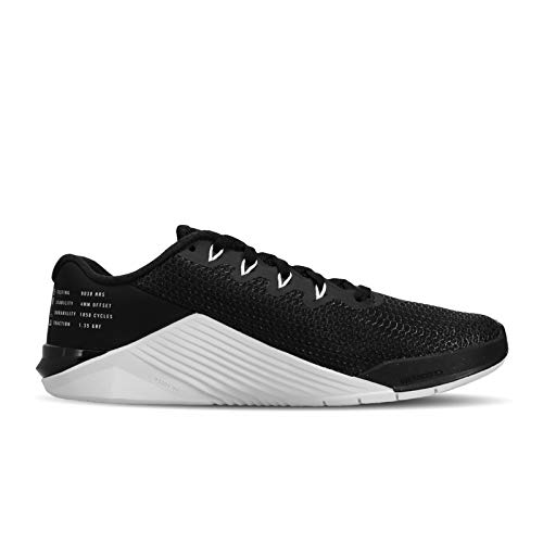 Nike Wmns Metcon 5, Zapatillas de Running para Asfalto Mujer, Multicolor (Black/Black/White/Wolf Grey 010), 40.5 EU