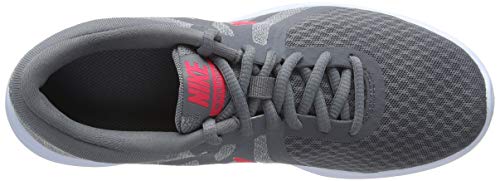 Nike Wmns Revolution 4 EU, Zapatillas de Running Mujer, Gris (Cool Grey/Red Orbit/Pure Platinum/Half Blue 018), 38