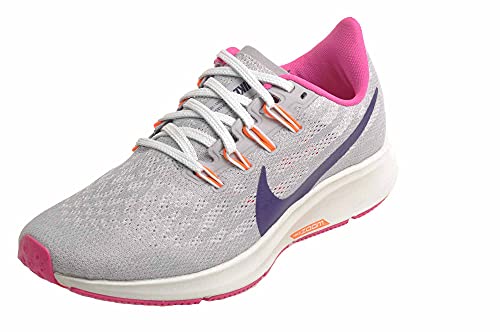 Nike Zapatillas Air Zoom Pegasus 36 para mujer, Wolf Grey/Regency Purple, 40 EU