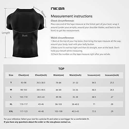 Niksa 3 Piezas Camiseta Compresión Hombre,Deportiva para Hombre Amiseta de Manga Corta Camiseta Entrenamiento Hombre Diseño de Malla Transpirable Secado rápido para Running Gym Ciclismo