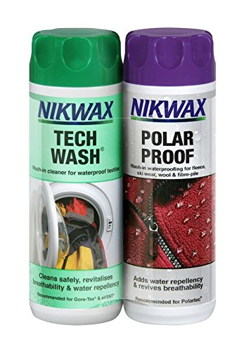 Nikwax Tech Wash/Polar Prueba de Lavar en waterproofer 300 ml Twin Pack