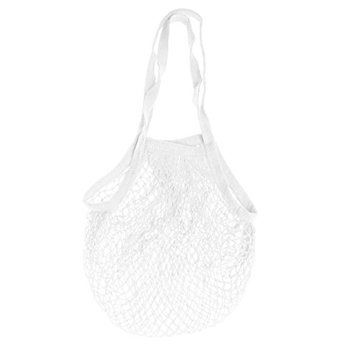 niumanery Mesh Net Turtle Bag String Shopping Bag Reusable Fruit Storage Handbag Totes Beige