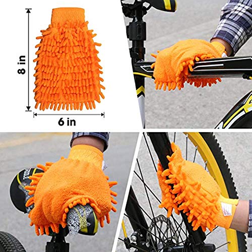 No Branded Yisika Juego de Herramientas de Limpieza de Bicicletas,Herramienta de Limpieza de Cadena de Bicicleta,Kit de Cepillo de Limpieza de Bicicleta de 15 Piezas para Bike Chain All Bike (Negro)