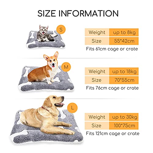 Nobleza Colchonetas para Camas para Perros, Mascotas Lavables a Mano y Lavables a Máquina Manta para Perros, Mantas Cálidas De para Gatos y Perros para Camas De Perros, Sofás 55 × 42 cm