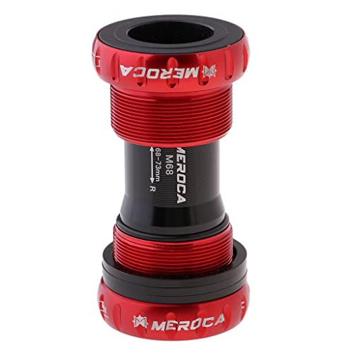 NON Eje Pedalier para Bielas de Bicicleta de Montaña, Bicicleta de Carretera, BMX - Rojo