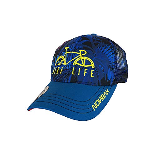 Nonbak Gorra Trucker Cap Gorra béisbol Transpirable Logo 3D. Muy Ligera 6 Paneles. Tejido Malla (Tropic Bike)