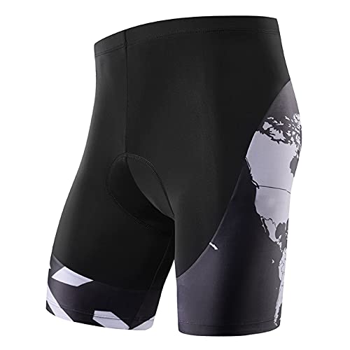 NOOYME Cullote Ciclismo Hombres con 4D Gel Acolchado Pantalones Cortos Ciclismo Pantalon Mountain Bike Ropa Ciclismo Hombre Ropa de Ciclismo MTB