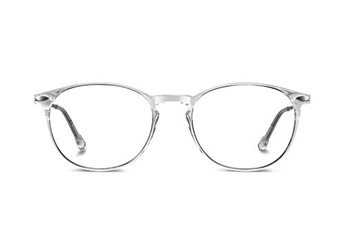 Nooz Optics - Gafas de Lectura - Essential Alba - Forma Ovalada - Montura de nailon ultraligera - Estuche ultracompacto para el uso diario - 6 Colores - Hombre y Mujer