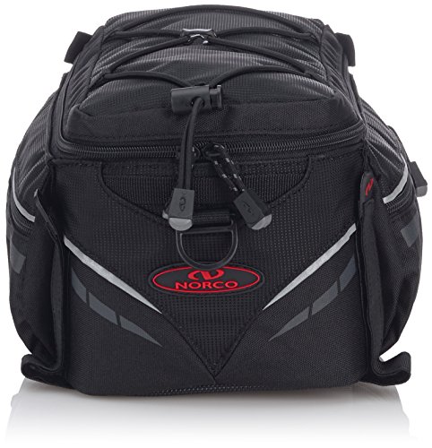 Norco Gepäckträgertasche Idaho Bolsa para Bicicleta, Unisex Adulto, Negro, (25 x 20 x 10 cm)