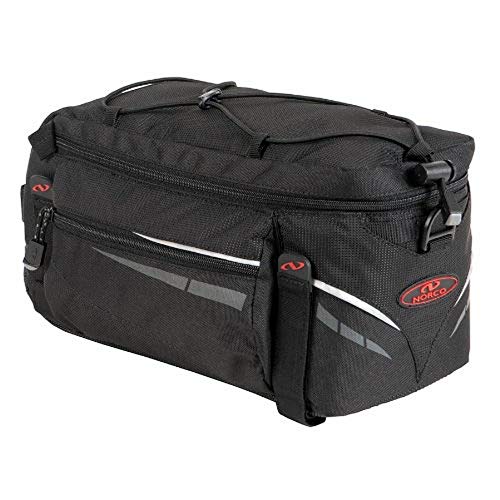 Norco Gepäckträgertasche Idaho Bolsa para Bicicleta, Unisex Adulto, Negro, (25 x 20 x 10 cm)