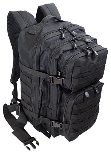 Normani - Mochila de exterior, multifunción, militar, robusta (50 L), color Negro , tamaño xx-large, volumen 50liters