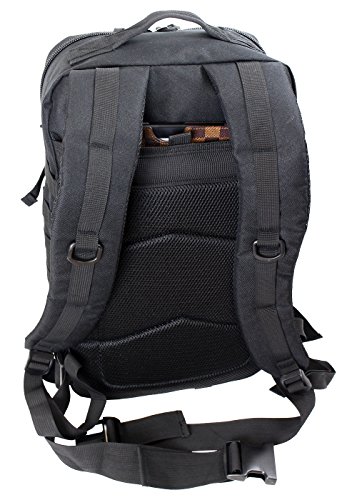 Normani - Mochila de exterior, multifunción, militar, robusta (50 L), color Negro , tamaño xx-large, volumen 50liters