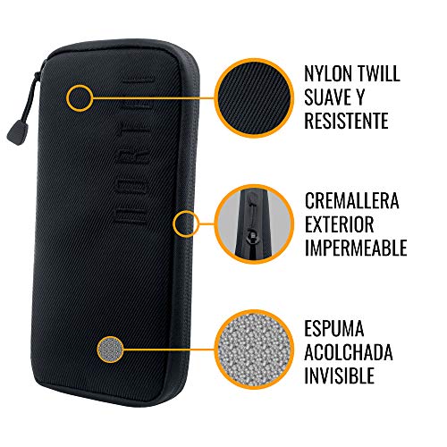 NORTEI Funda para Móvil Ideal para Ciclismo 165 x 85 mm – Tracker Case Carbon Black