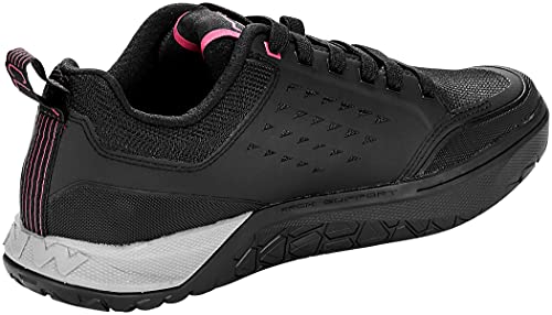 Northwave Clan 2020 - Zapatillas de ciclismo para mujer, color negro, gris y rosa, 43
