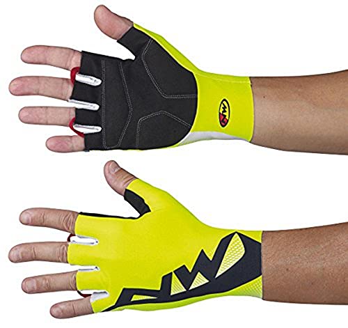 Northwave Extreme graphic 2015 amarillo guantes de ciclismo cortos, color , tamaño M (8)