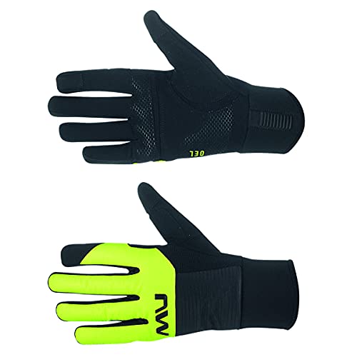 Northwave Fast Gel 2022 - Guantes de invierno para bicicleta (talla XXL), color negro y amarillo