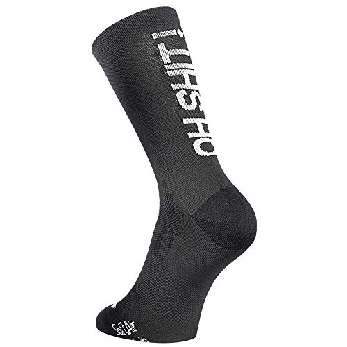 Northwave Oh Shit! 2021 - Calcetines para ciclismo, color negro, Negro , 34-36