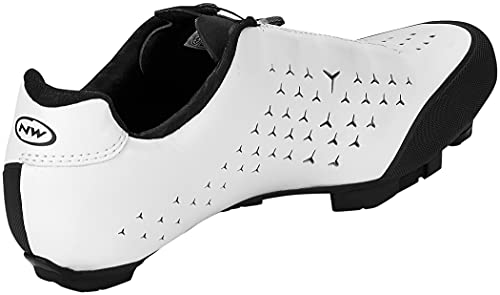 Northwave Rebel 2 MTB - Zapatillas para bicicleta de montaña (45), color blanco y negro