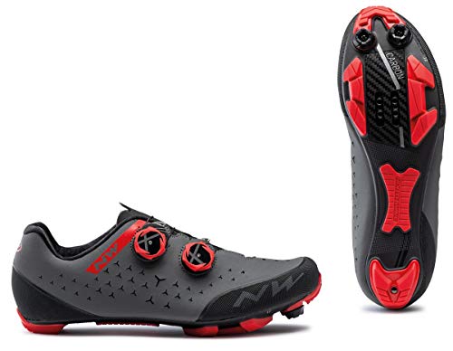 Northwave Rebel 2 - Zapatillas de ciclismo para hombre, Anthra Red, 36 EU