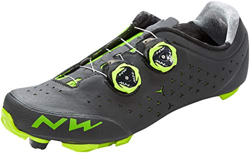Northwave Rebel 2020 - Zapatillas para bicicleta de montaña, color negro y verde, color Negro, talla 41.5 EU