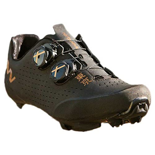 Northwave Rebel 3 - Zapatillas de ciclismo para hombre, color negro y dorado, Hombre, Negro y dorado., 40 EU