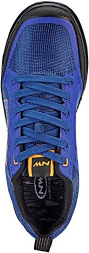NORTHWAVE Sapatos MTB NW Clan, Zapatillas Unisex Adulto, Azul Y Naranja, 41 EU