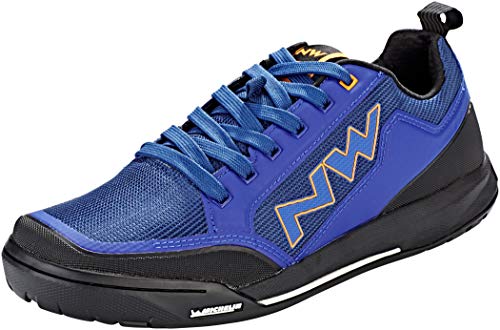 NORTHWAVE Sapatos MTB NW Clan, Zapatillas Unisex Adulto, Azul Y Naranja, 41 EU