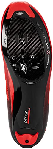 Northwave Storm Carbon 2021 - Zapatillas de ciclismo (talla 47), color rojo y negro