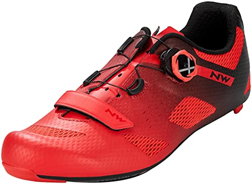 Northwave Storm Carbon 2021 - Zapatillas de ciclismo (talla 47), color rojo y negro