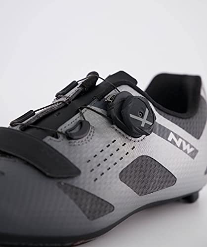 Northwave Storm Carbon Anthra/Silver Reflective - Zapatillas de ciclismo para hombre, talla 42