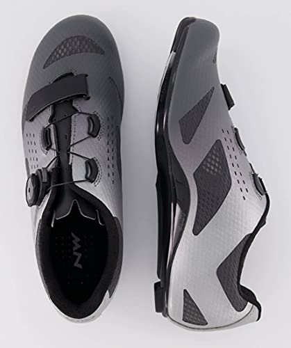 Northwave Storm Carbon Anthra/Silver Reflective - Zapatillas de ciclismo para hombre, talla 42