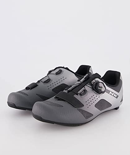 Northwave Storm Carbon Anthra/Silver Reflective - Zapatillas de ciclismo para hombre, talla 42