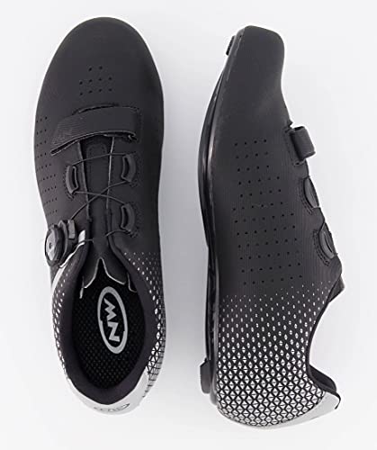 Northwave Zapatillas Carretera Core Plus 2 Negro/Plata - Talla: 42