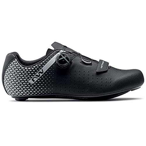 Northwave Zapatillas de ciclismo para hombre Core Plus 2 negro/plata – Talla 41½