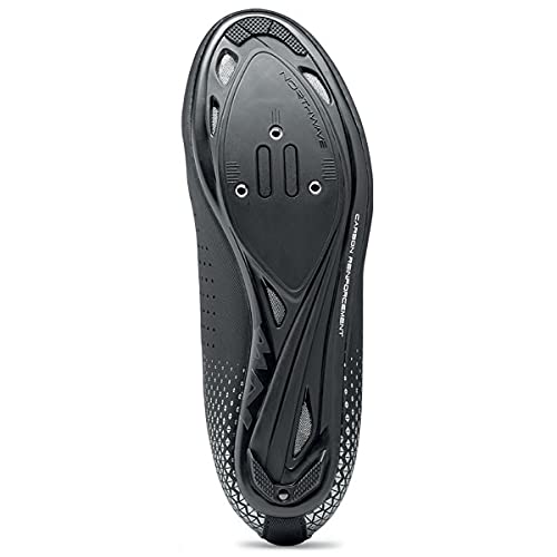 Northwave Zapatillas de ciclismo para hombre Core Plus 2 Wide Black/Silver [Talla 44]