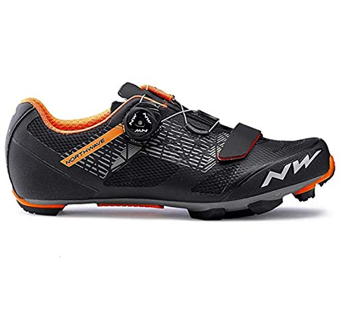 Northwave Zapatillas MTB Razer Negro/Naranja, Negro y naranja., 43.5 EU