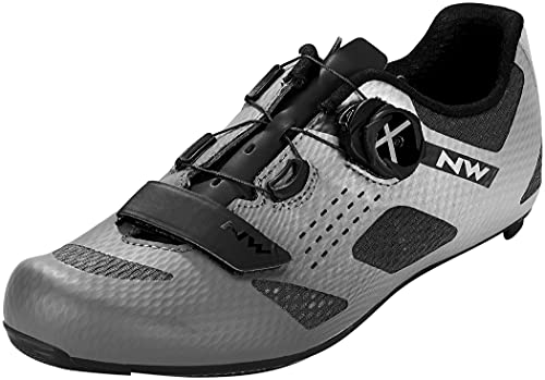 Northwave Zapatillas Road Storm Carbon Anthra/Silver Refl Gris Size: 46 EU