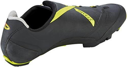 Northwave Zapatos, color negro, amarillo fluorescente, 45