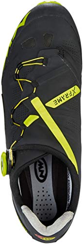 Northwave Zapatos, color negro, amarillo fluorescente, 45